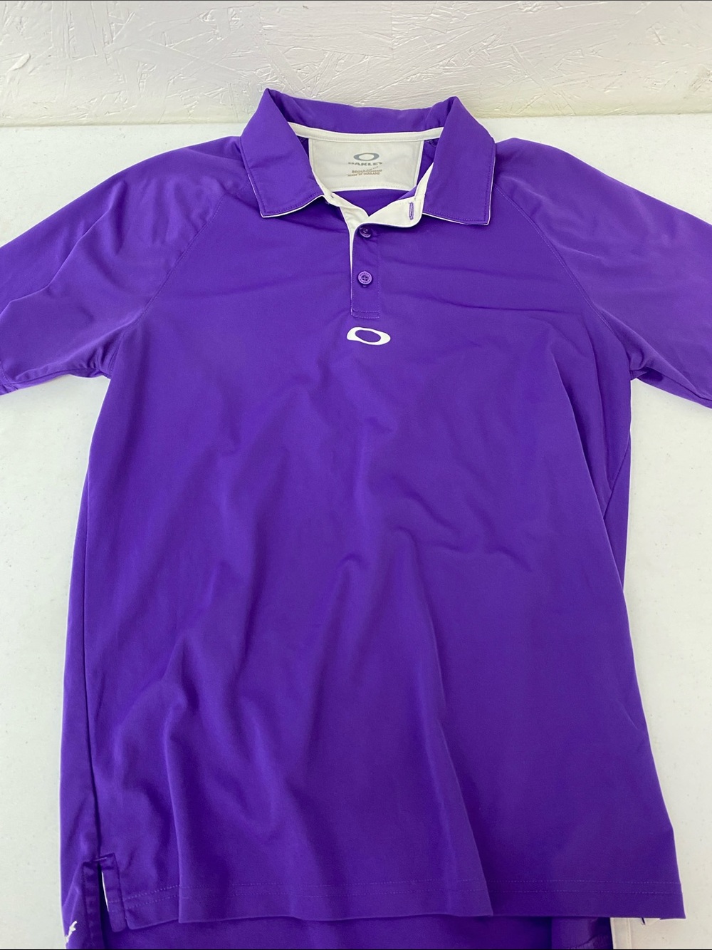 Oakley Purple Polo with White Trim